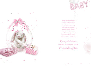 Birth of Granddaughter - New Baby Card