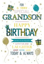 Load image into Gallery viewer, Grandson Birthday Card - Greeting Cards
