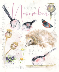 November Birthday Card