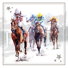 Load image into Gallery viewer, Horse Racing Birthday Card - Birthday Greeting Card
