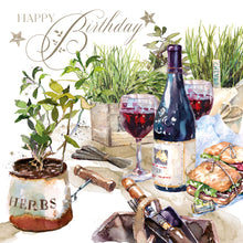 Load image into Gallery viewer, Gardening &amp; Fine Wine Birthday Card - Birthday Card
