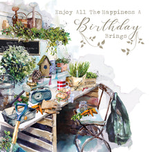 Load image into Gallery viewer, Potting Shed Birthday Card - Birthday Greeting

