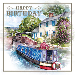 Canal Birthday Card - Birthday Card