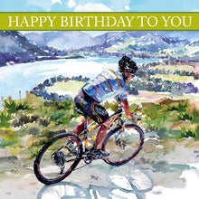 Load image into Gallery viewer, Cyclist Happy Birthday Card
