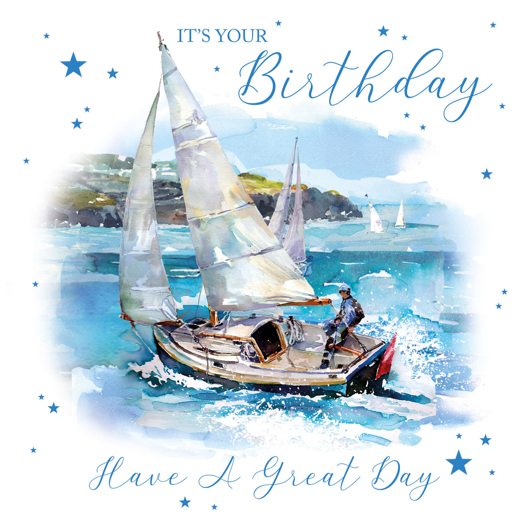 Sailing Happy Birthday Card