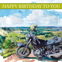 Load image into Gallery viewer, Motor Bike Happy Birthday Card
