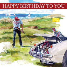 Load image into Gallery viewer, Golfer Happy Birthday Card
