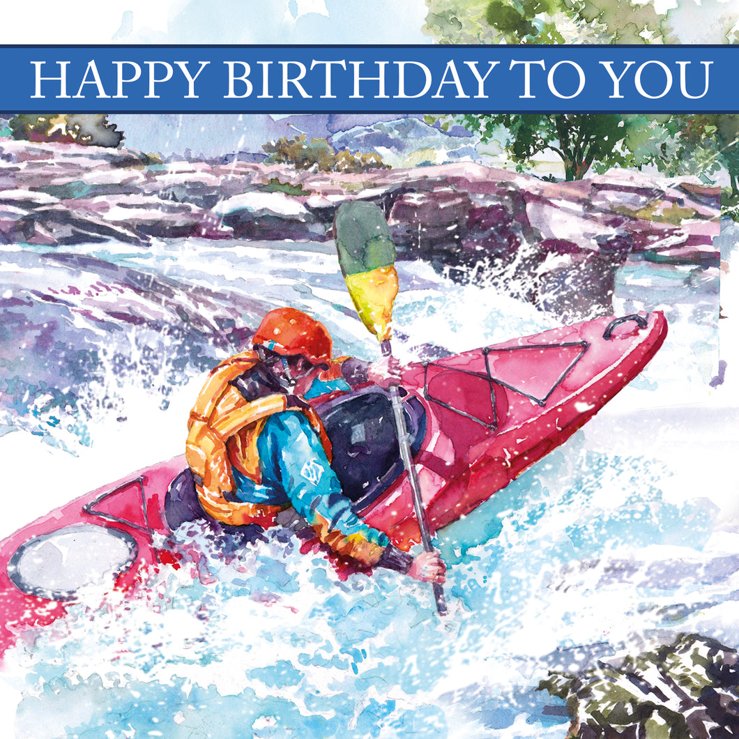 Canoe Happy Birthday Card