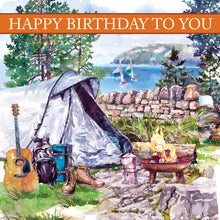 Load image into Gallery viewer, Camping Happy Birthday Card
