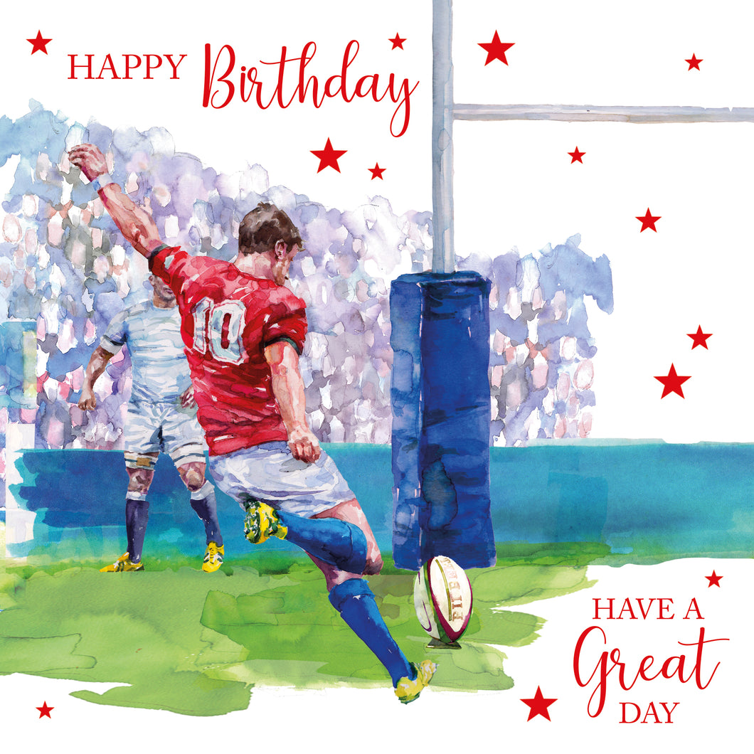 Rugby Happy Birthday Card