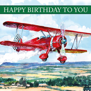 Plane Happy Birthday Card