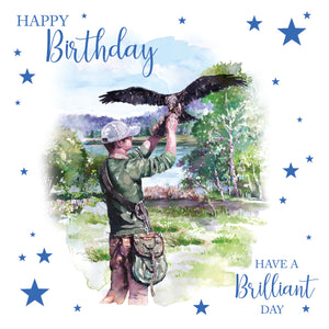Bird of Prey Happy Birthday Card