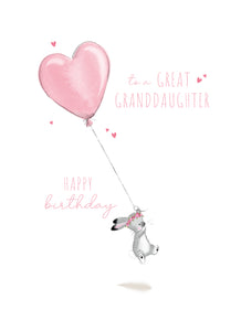 Great Granddaughter Birthday Card - Greeting Cards