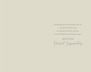To all the Family - Sympathy Card