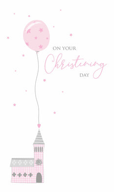 Christening Baby Girl Money Wallet - New Baby Card
